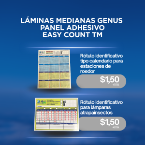 LÁMINAS MEDIANAS GENUS PANEL ADHESIVO EASY COUNT TM
