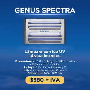 GENUS SPECTRA Lámpara con luz UV atrapa insectos