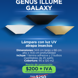 GENUS ILLUMÉ GALAXY Lámpara con luz UV atrapainsectos