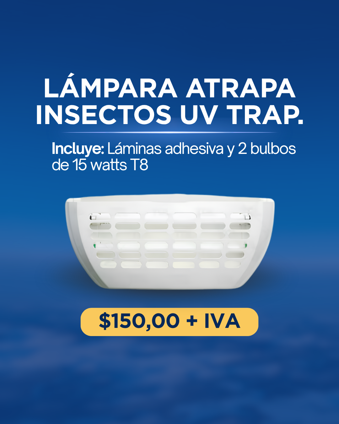 LÁMPARA ATRAPA INSECTOS UV TRAP